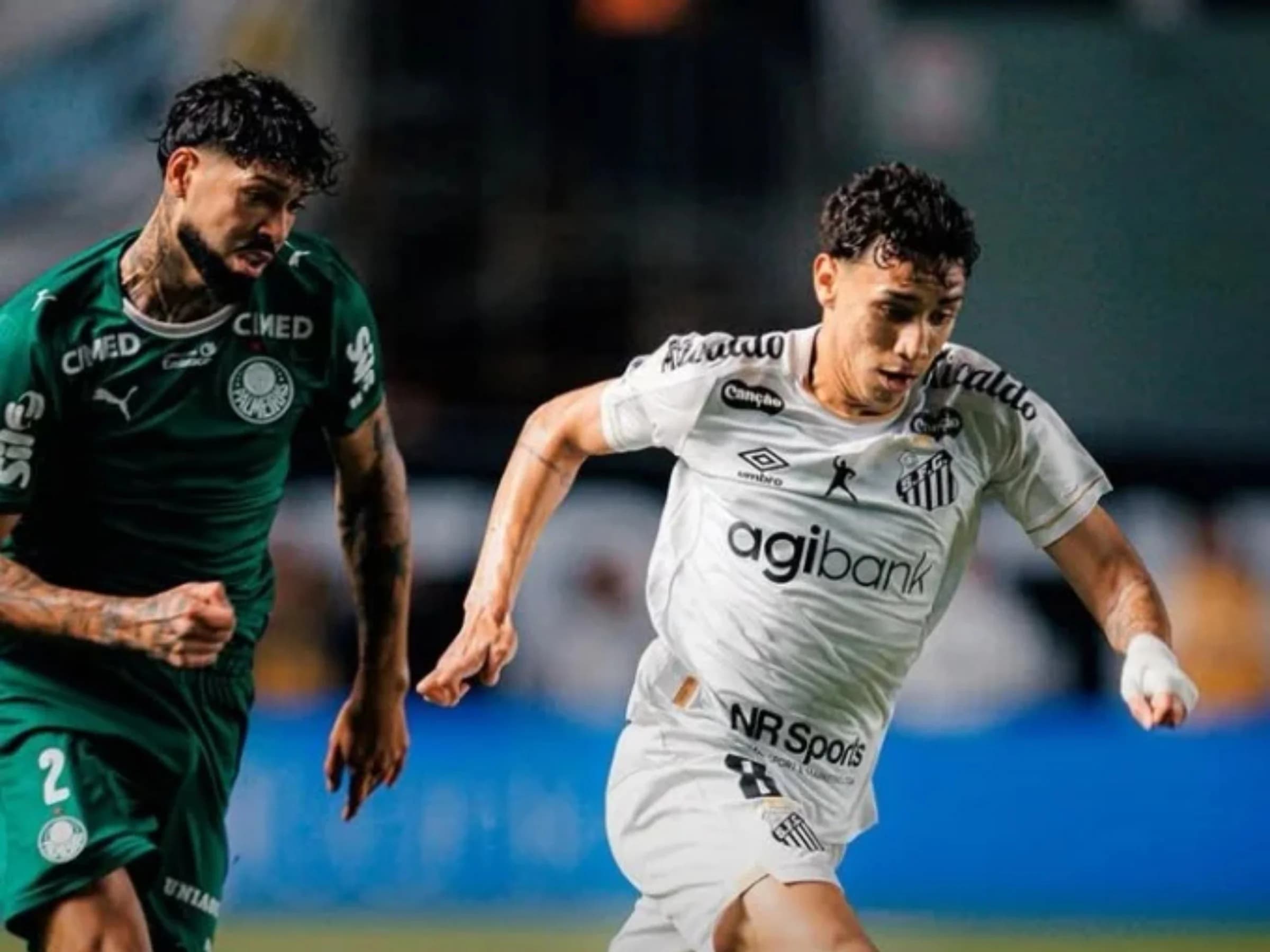 Palmeiras e Santos empataram no clássico - Foto: Santos FC