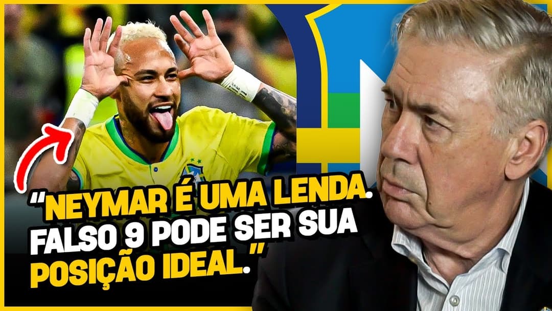 EXCLUSIVO: ANCELOTTI DIZ ESPERAR POR VOLTA DE NEYMAR E COBRA INTENSIDADE