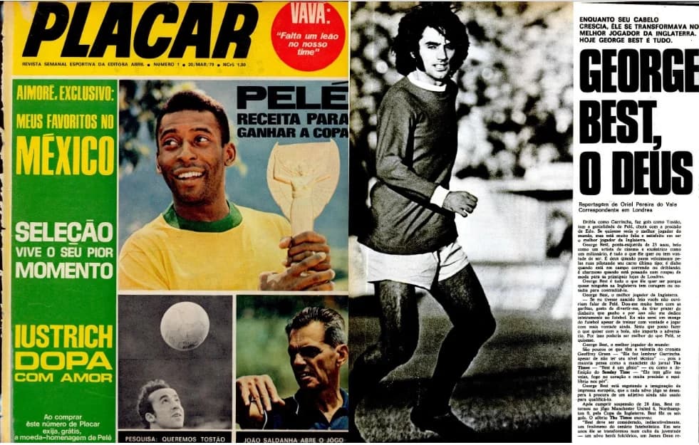George Best, na 1ª PLACAR: ‘Se eu quisesse, poderia ser melhor que Pelé’