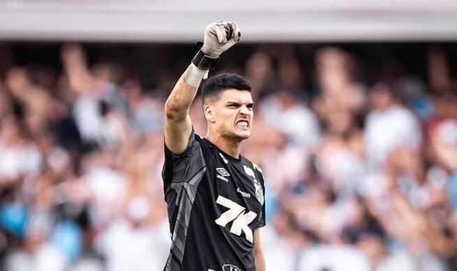 Gabriel Brazão, goleiro do Santos - Divulgação / Instagram