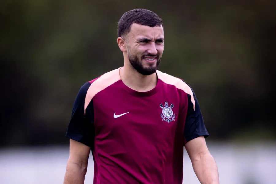 Zakaria Labyad em seu primeiro treino pelo Corinthians - Rodrigo Coca/Agência Corinthians