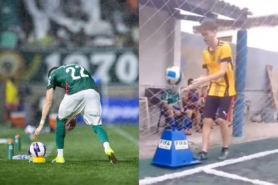 Cearenses inventam engenhoca para acelerar arremesso lateral