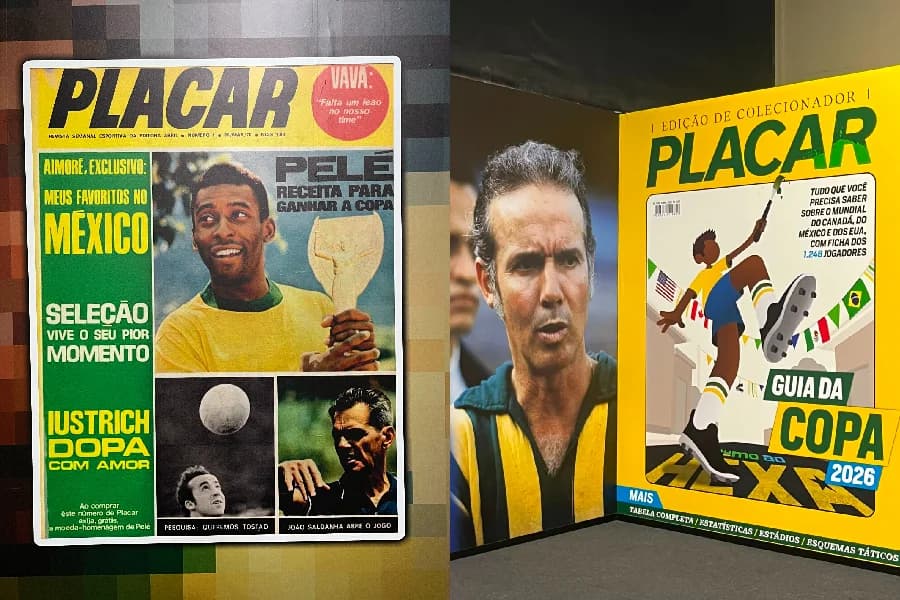 De 1970 a 2026: PLACAR ajuda a contar a história da seleção em nova exposição