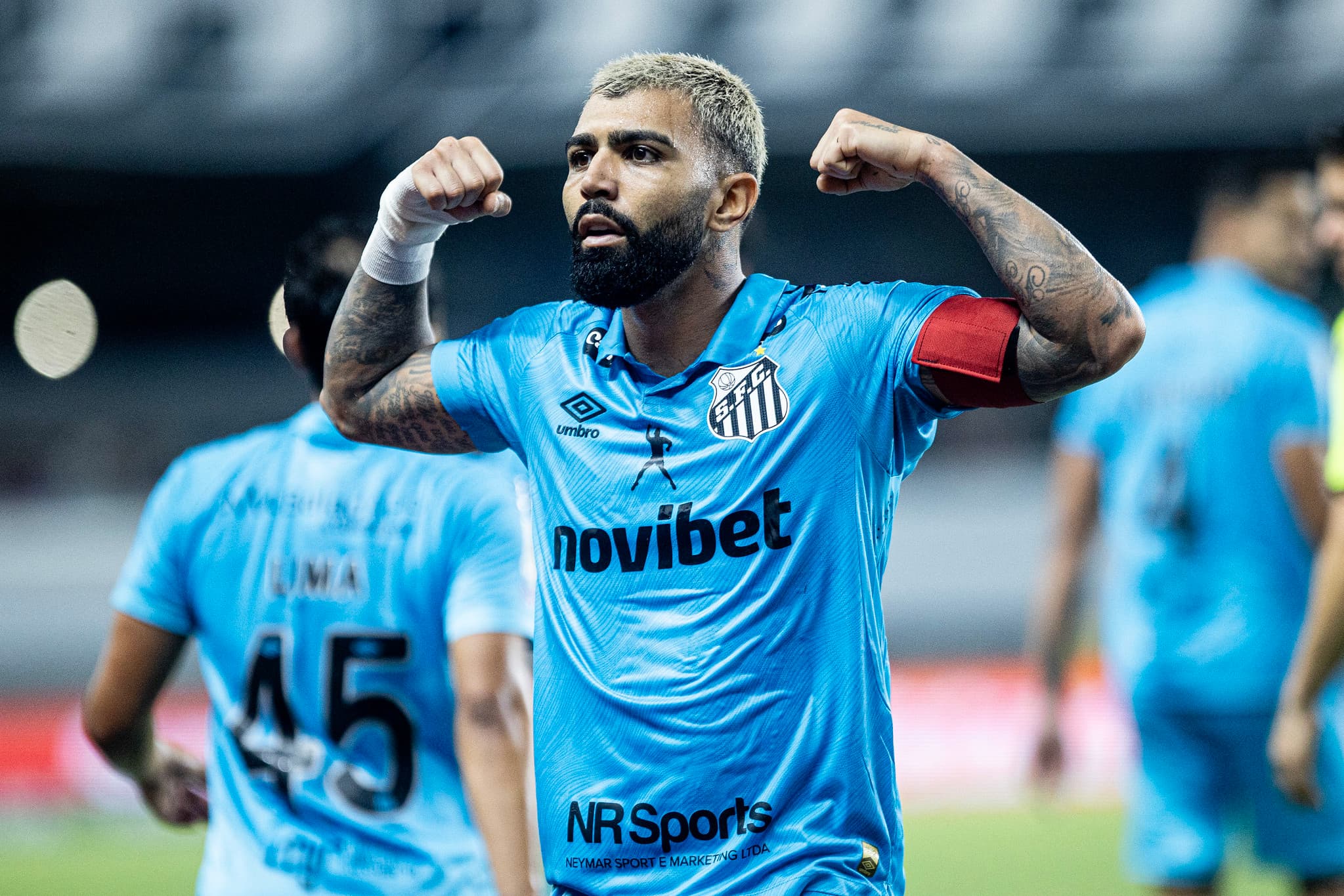 Diante do Remo, Gabigol marcou o seu 21º gol nesta temporada - Reinaldo Campos/Santos FC