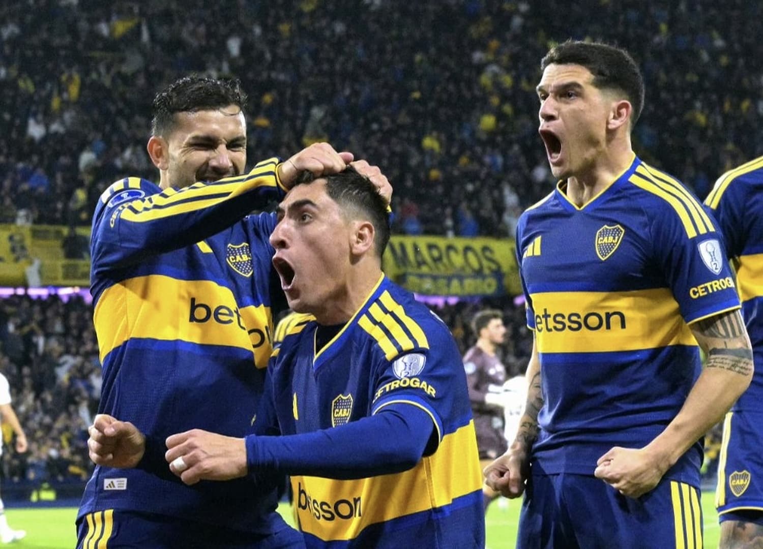 Merentiel comemora gol do Boca Juniors contra o São Paulo - Divulgação / Conmebol