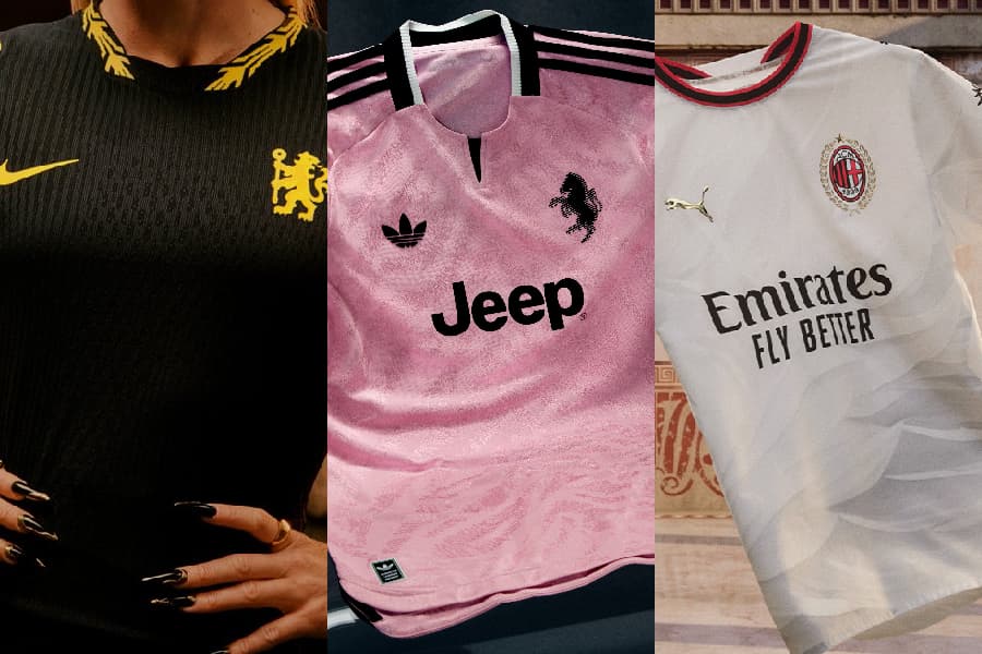 Chelsea, Juventus e Milan lançam novos uniformes; veja fotos
