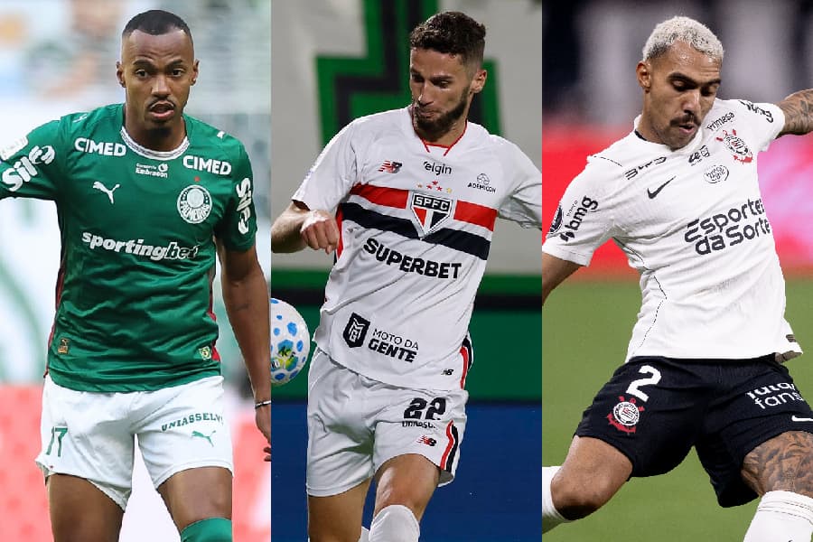 Palmeiras, São Paulo e Corinthians são patrocinados por casas de apostas - Cesar Greco/Palmeiras, Rubens Chiri / São Paulo FC e Rodrigo Coca / Corinthians