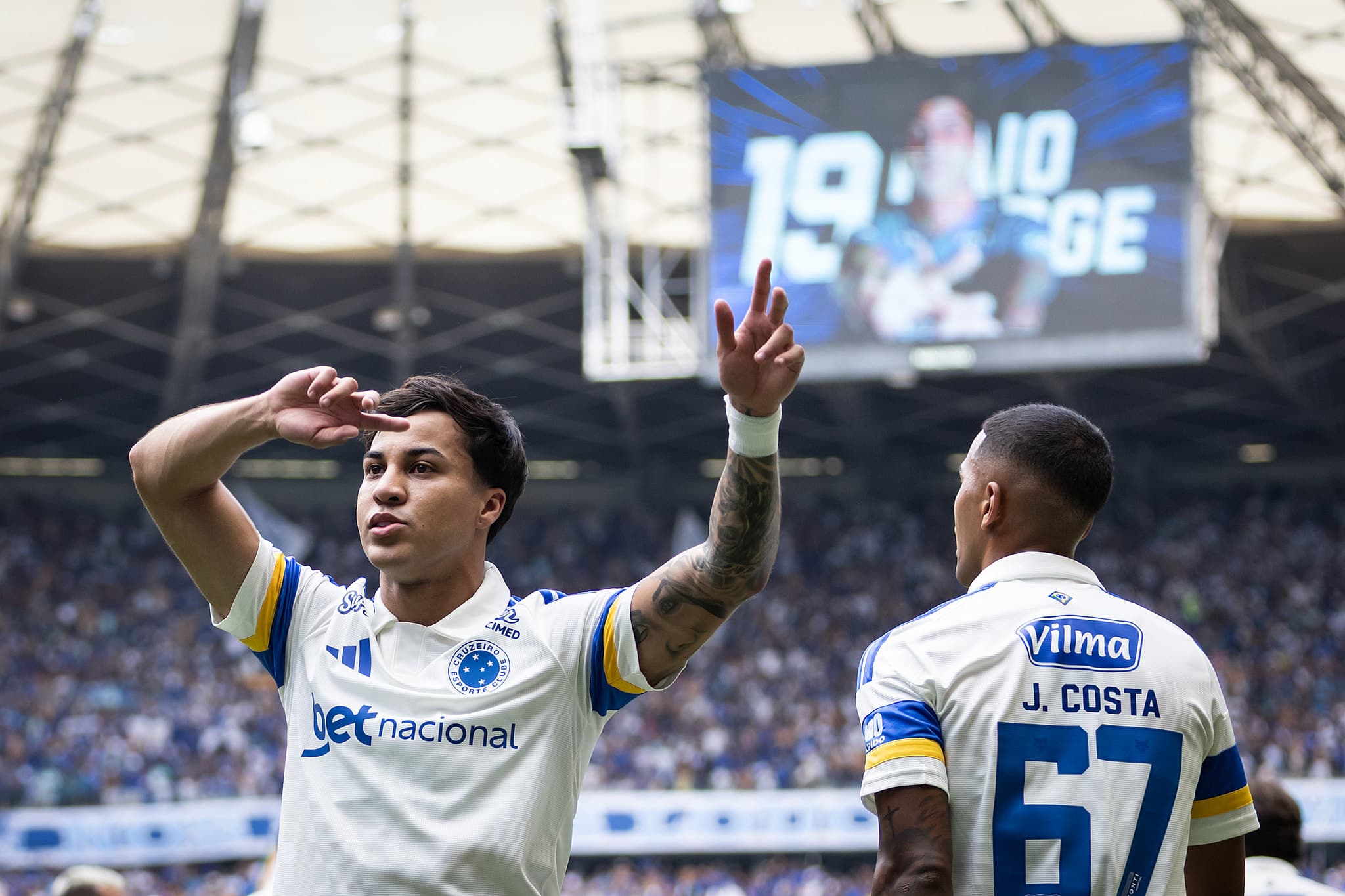 Kaio Jorge marcou contra o Mirassol, pela 22ª rodada do Brasileirão 2026