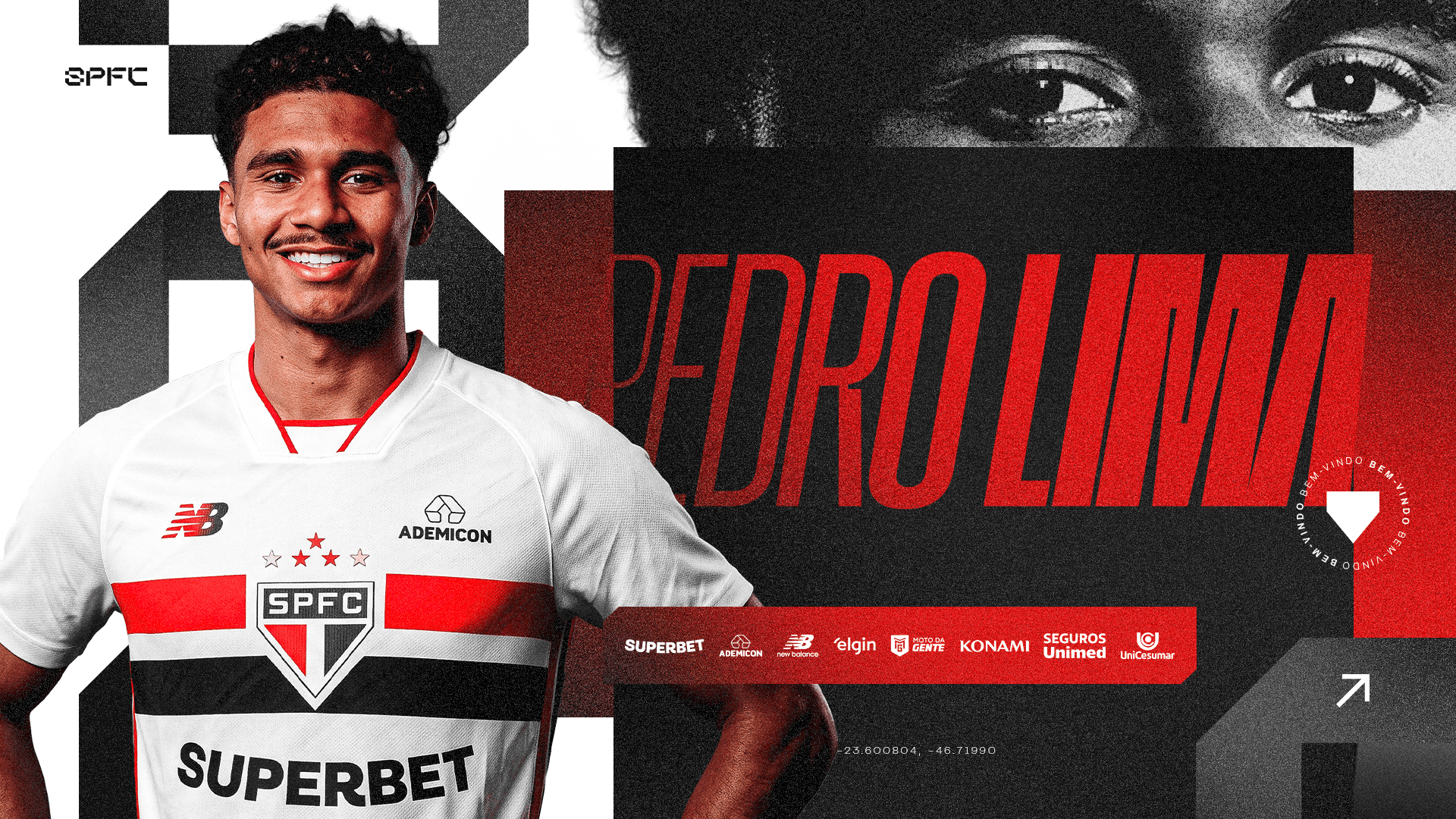 Pedro Lima chega por empréstimo até junho de 2027 - Divulgação/São Paulo FC