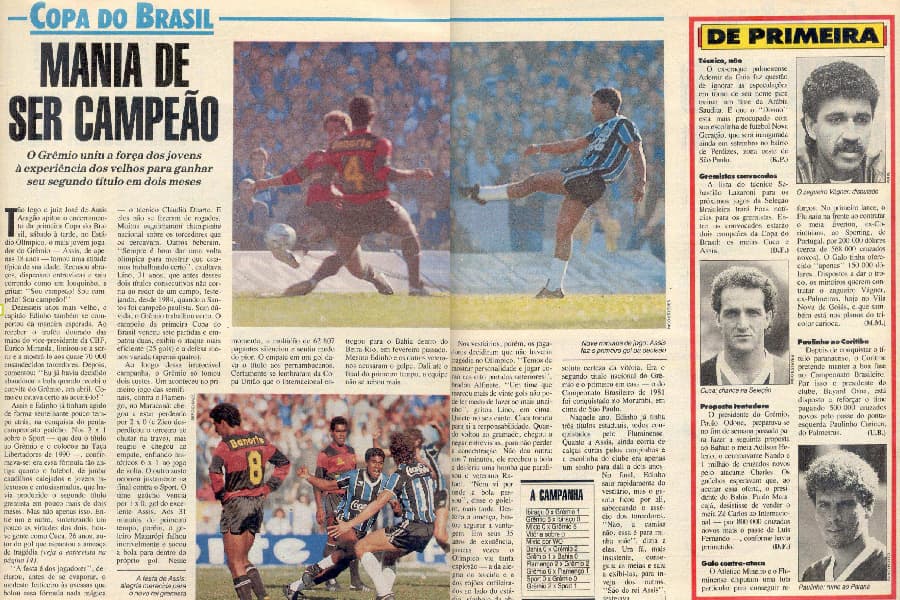 Edição nº 1004, de 8 de setembro de 1989, destacou título do Grêmio (Acervo)