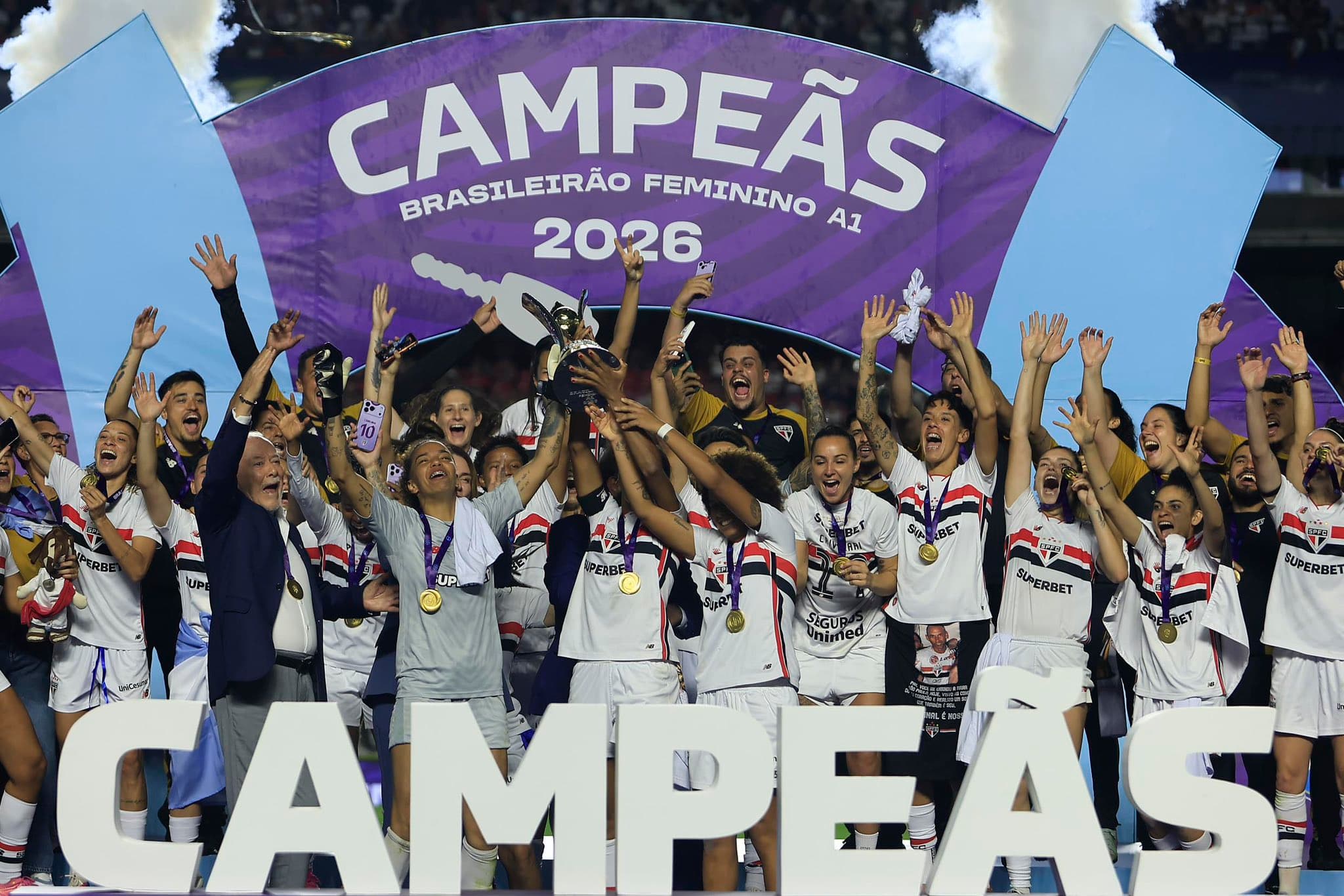 São Paulo conquistou o título do Brasileirão feminino ao bater i Corinthians no MorumBis (Miguel Schincariol / São Paulo FC)
