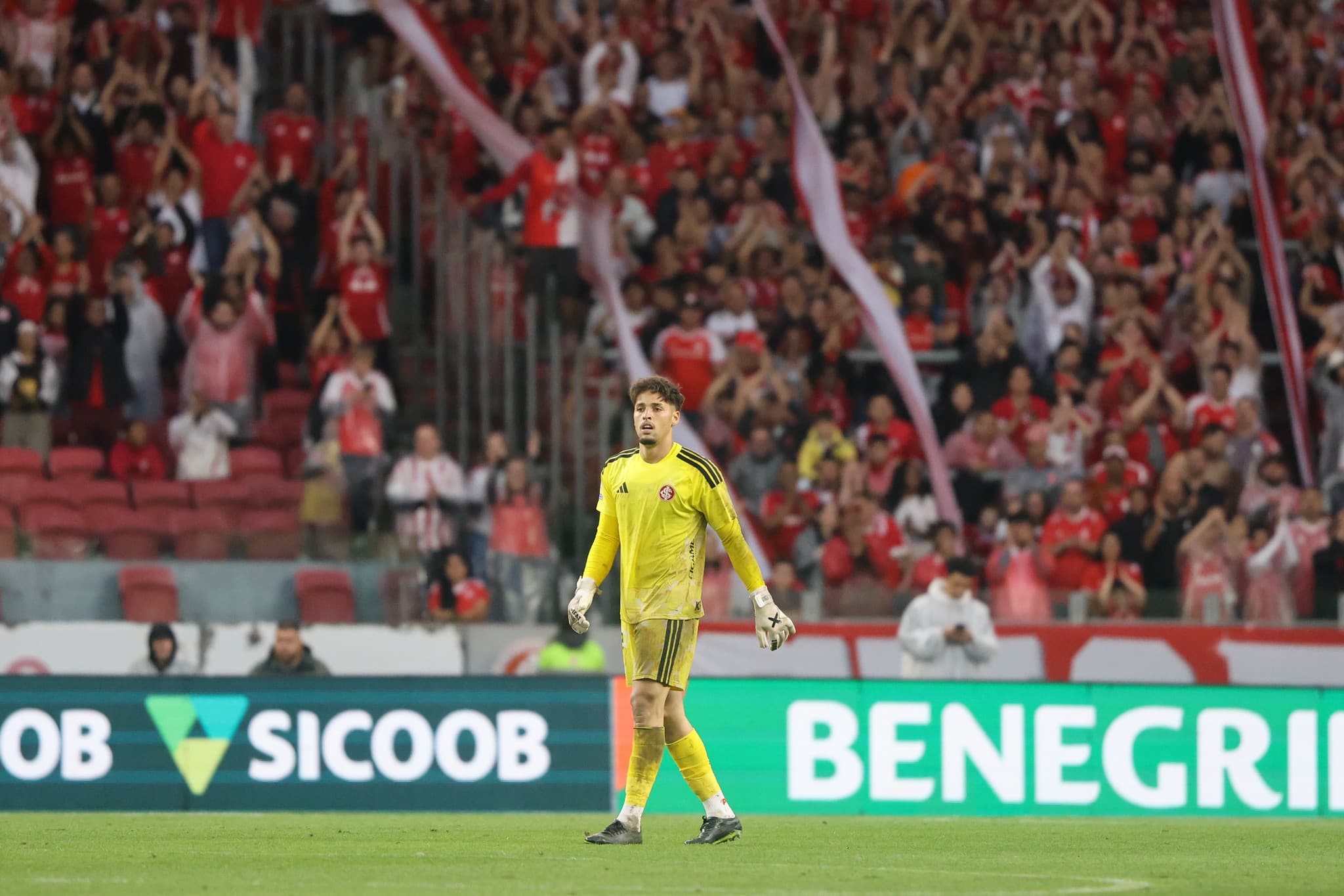 Kauan Jesus, goleiro de 23 anos que fechou o gol para o Internacional - Foto: Rodrigo Durante