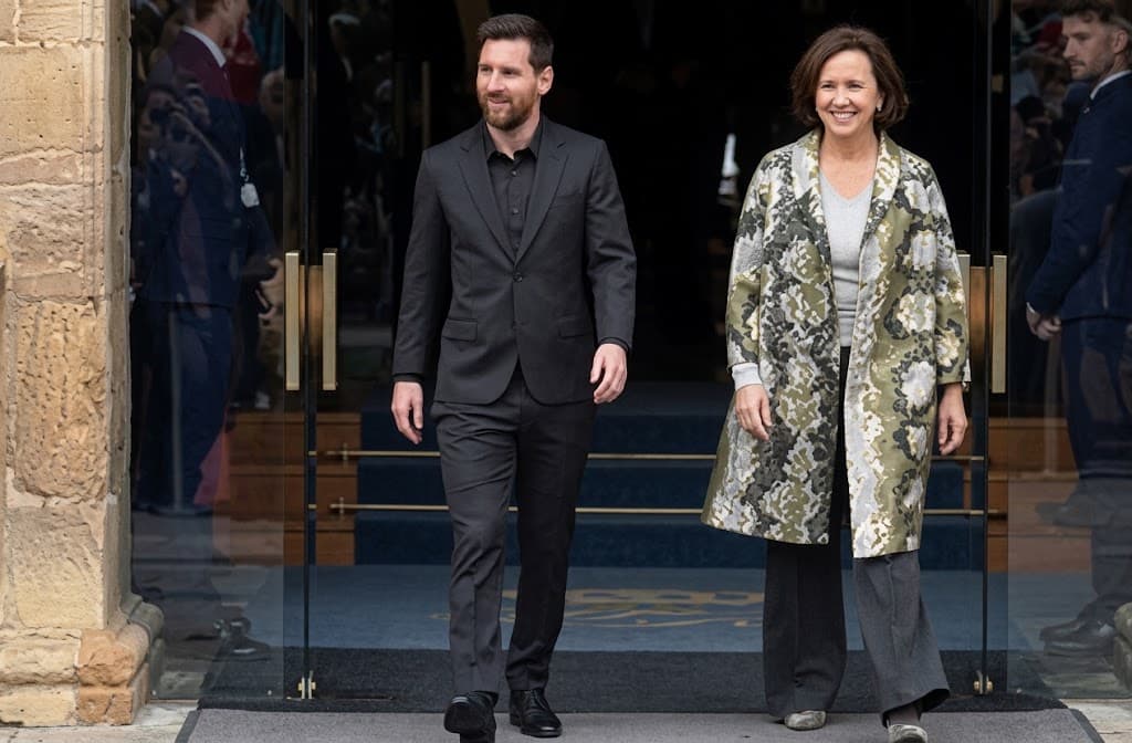 Messi e Antonela Roccuzzo em Oviedo, na Espanha – Foto: Reprodução