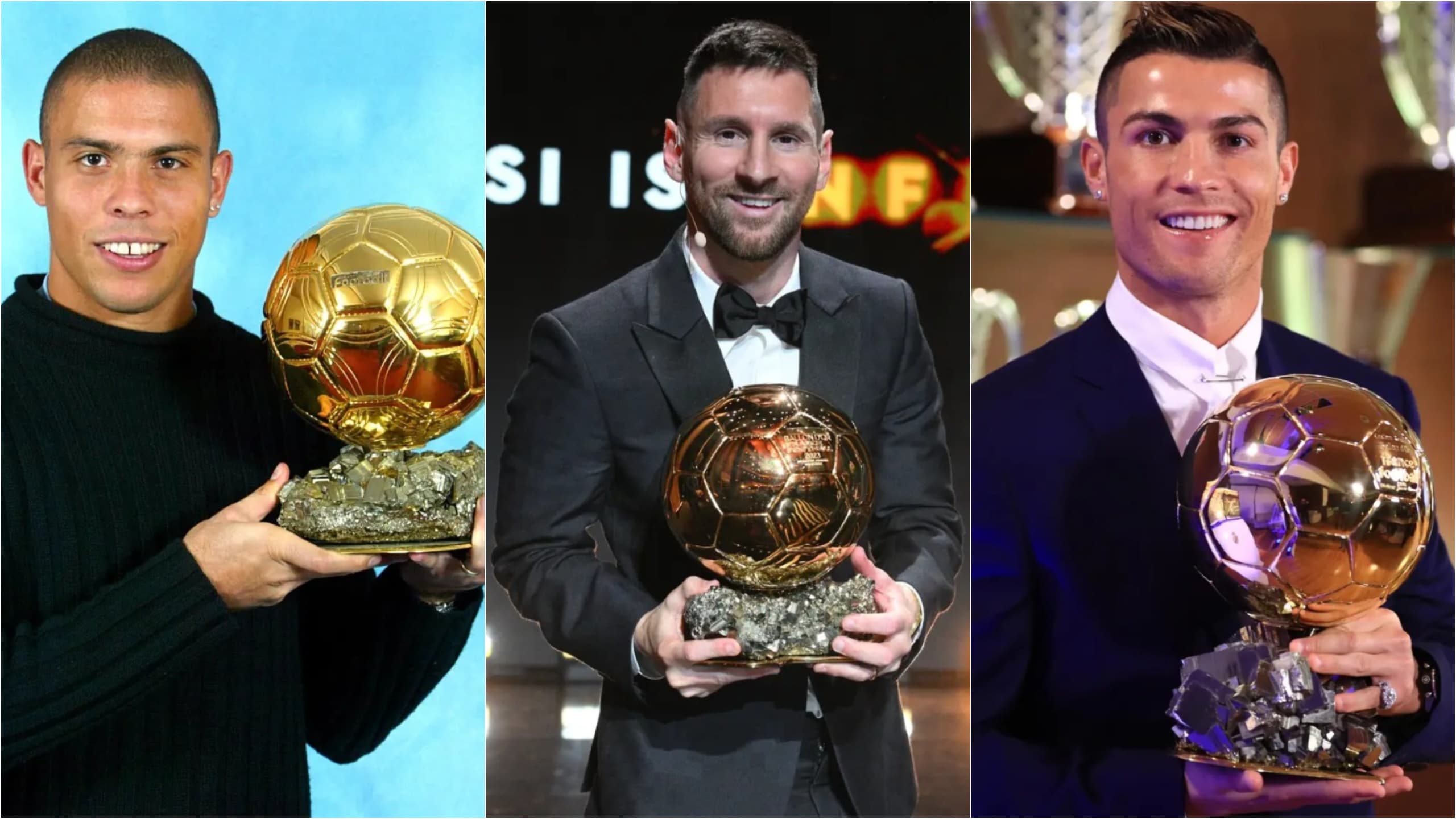 Ronaldo, Messi e Cristiano Ronaldo concorrem à premiação BOAT