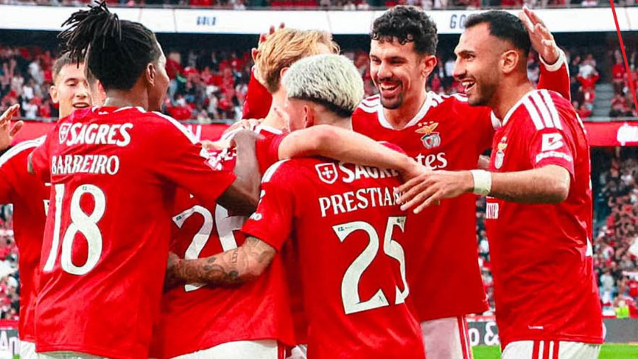 Benfica é o 2º colocado no Campeonato Português