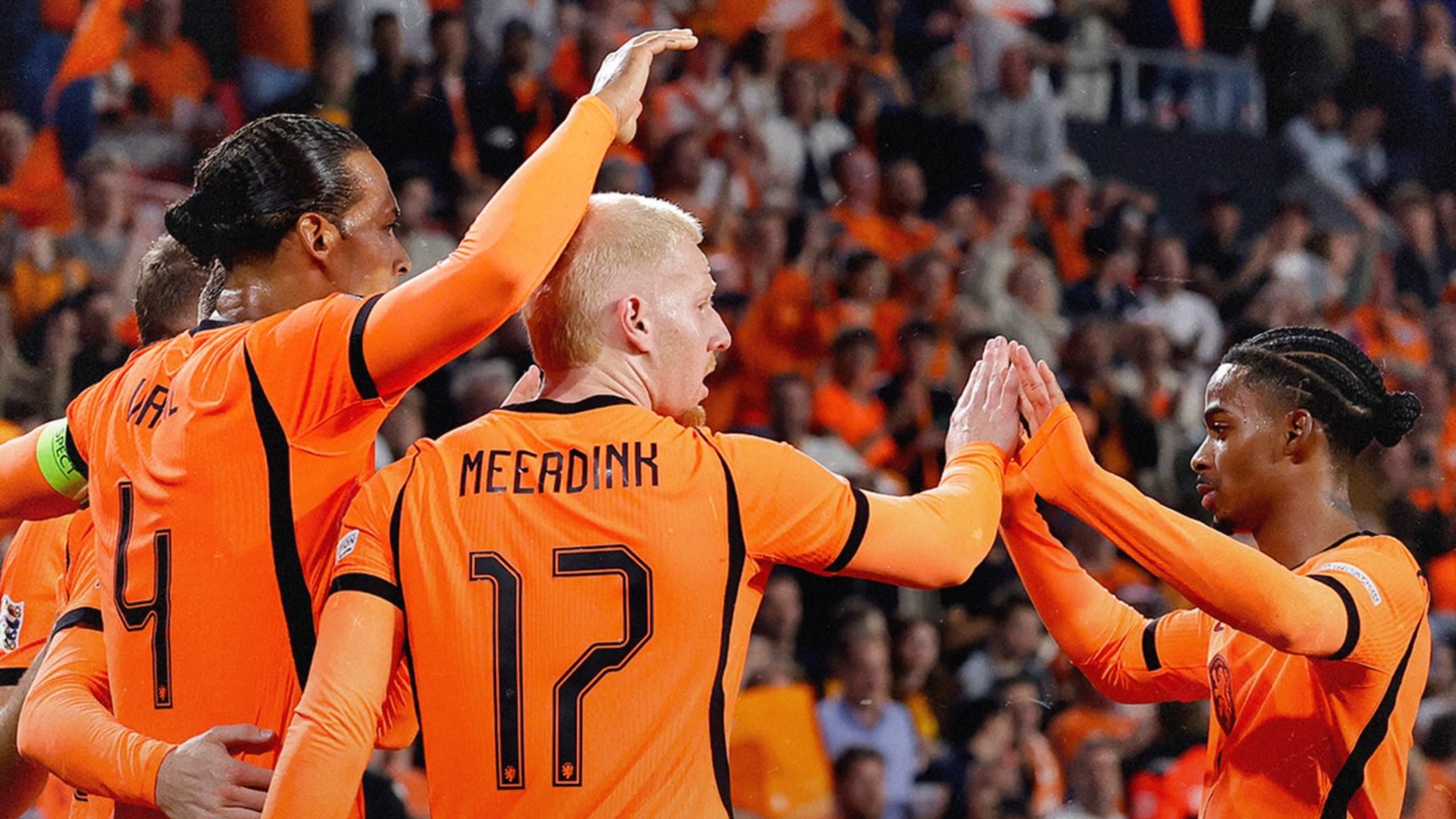 Holanda comemora contra a Sérvia, pela Nations League